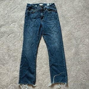 Good American Cropped Jeans - like new